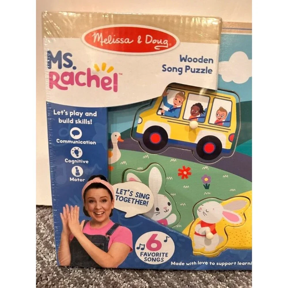 Melissa & Doug Ms. Rachel Wooden Song Puzzle